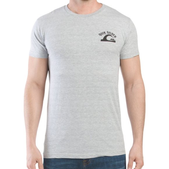 New Quiksilver Lonely Frustration s/s Tee Grey - Picture 1 of 6